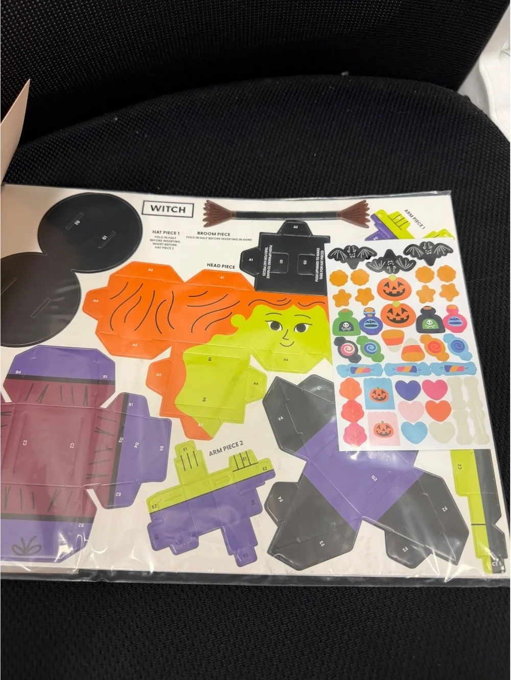 Mondo Llama 3D Halloween Figures Craft Kit Create Your Own Paper Monster 8ct
